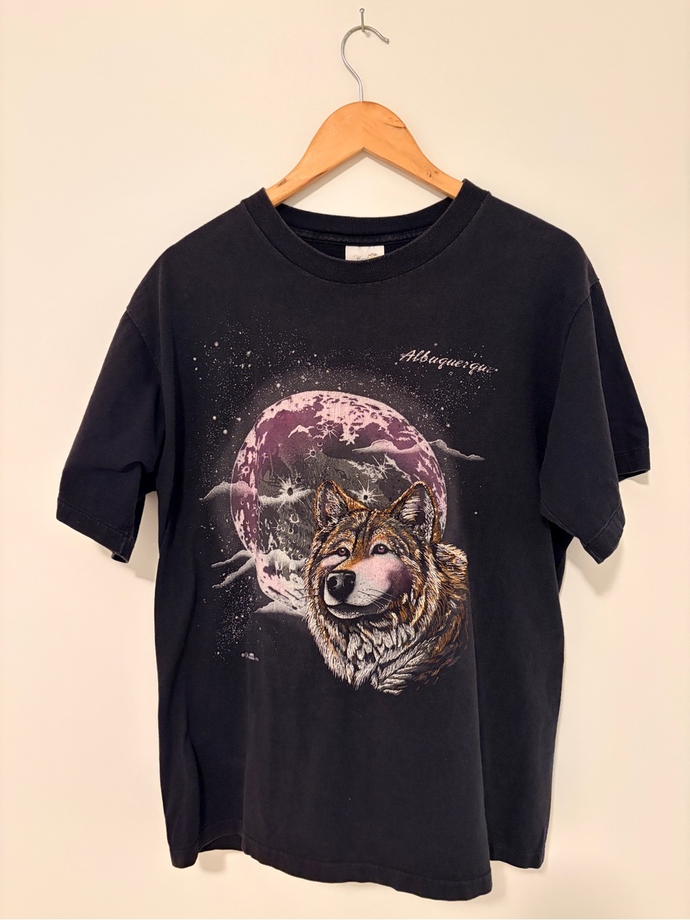VTG 1994 Albuquerque Black Wolf Graphic Tee - Men